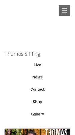 Vorschau der mobilen Webseite www.thomassiffling.com, Siffling, Thomas