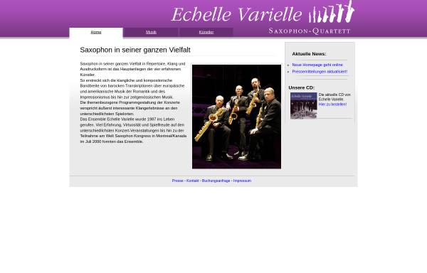 Vorschau von www.echellevarielle.de, Echelle Varielle Saxophon-Quartett