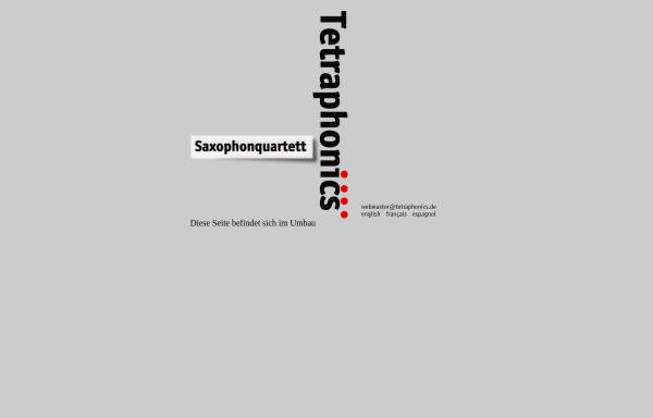 Vorschau von www.tetraphonics.de, Saxophonquartett Tetraphonics