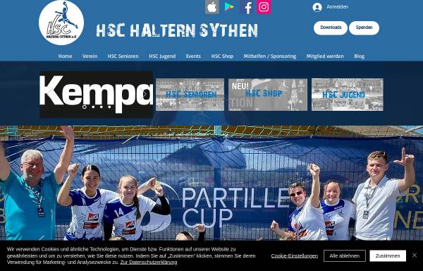 Vorschau von www.hsc-haltern-sythen.de, HSC Haltern-Sythen 1992 e. V.