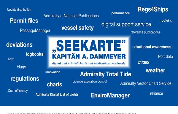 Vorschau von www.seekarte.de, Seekarte Kapitän A. Dammeyer
