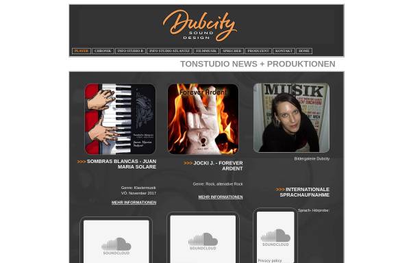 Vorschau von www.dubcity.de, Dubcity Sound-Design Tonstudio