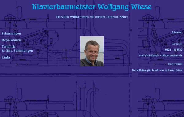 Klavierbaumeister Wolfgang Wiese