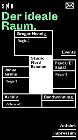 Vorschau der mobilen Webseite www.studio-nord.net, SNB Studio-Nord-Bremen