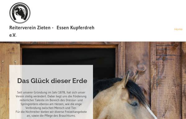 Vorschau von www.reiterverein-zieten-essen-kupferdreh.de, Reiterverein Zieten e.V., Essen Kupferdreh
