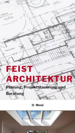 Vorschau der mobilen Webseite www.feist-architektur.de, Architektin Sabine Feist