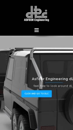 Vorschau der mobilen Webseite www.asfoor.de, Asfoor Engineering dLc