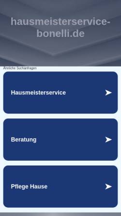 Vorschau der mobilen Webseite www.hausmeisterservice-bonelli.de, Hausmeister Service Bonelli