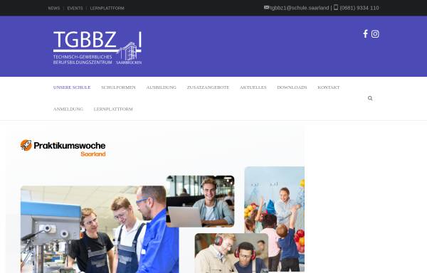 Vorschau von tgbbz1.de, TGBBZ1 Technisch-Gewerbliches Berufsbildungszentrum I