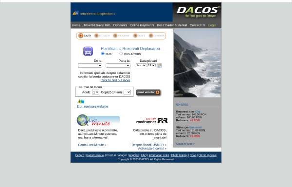 Vorschau von www.dacos.com.ro, Dacos Software GmbH