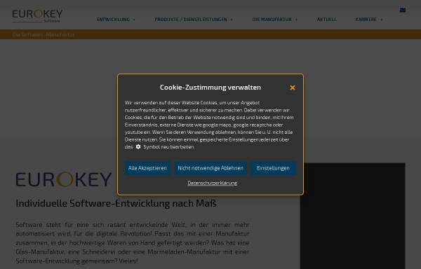Vorschau von www.eurokey.de, Eurokey Software GmbH Dudweiler
