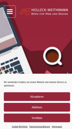 Vorschau der mobilen Webseite www.cohowe.de, Cornelia Holleck-Weithmann