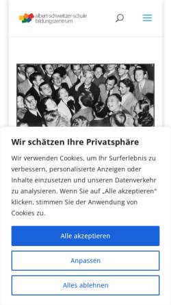 Vorschau der mobilen Webseite ass-vs.de, Albert Schweitzer Schule