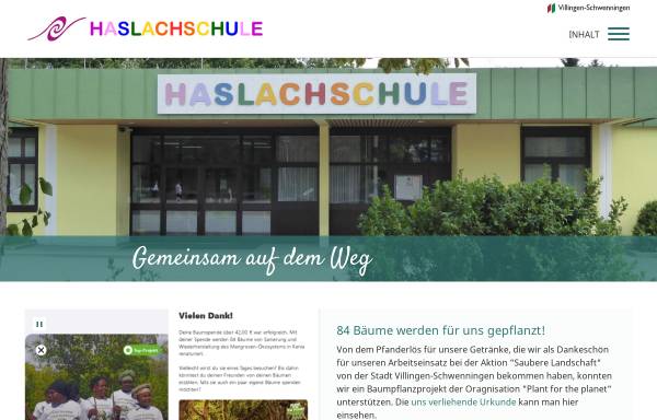 Vorschau von www.haslachschule.de, Haslachschule