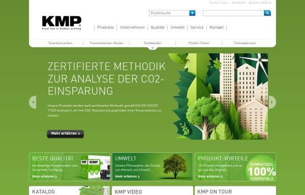 Vorschau von www.kmp-tinte.de, KMP Tinte