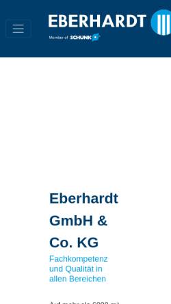 Vorschau der mobilen Webseite www.eberhardt-wzb.de, Eberhardt Werkzeugbau GmbH