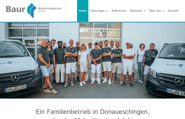 Vorschau von www.malerbaur.de, Malerfachbetrieb Baur GmbH
