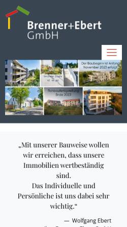 Vorschau der mobilen Webseite www.brenner-ebert.de, Brenner & Ebert GmbH