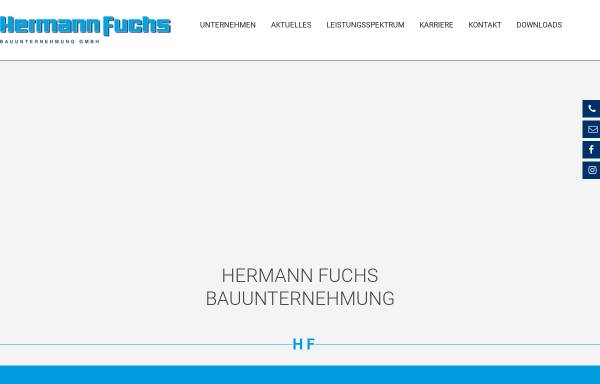 Vorschau von www.hermann-fuchs-bau.de, Hermann Fuchs Bauunternehmung GmbH
