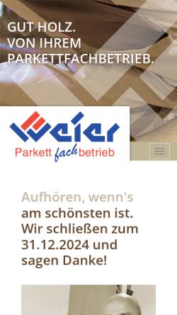Vorschau der mobilen Webseite www.weier-gmbh.de, Weier GmbH