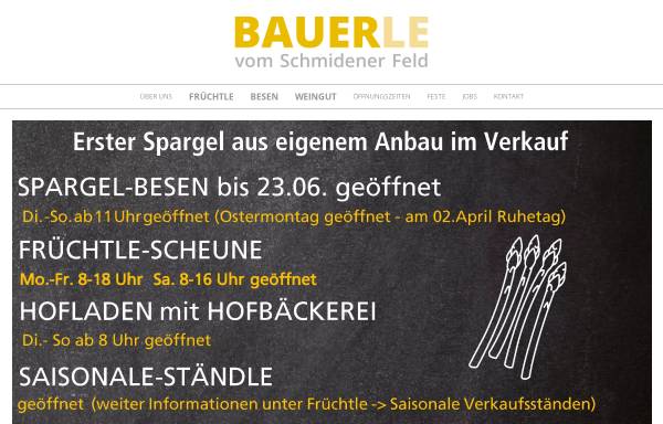 Vorschau von www.bauerle-fellbach.de, Früchtle vom Schmidener Feld