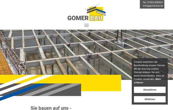 Vorschau von www.gomer-bau.de, Gomer Bau GmbH