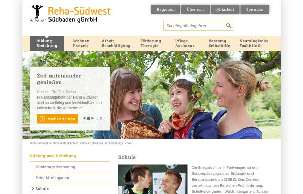 Vorschau von www.reha-suedwest.de, Bregtalschule