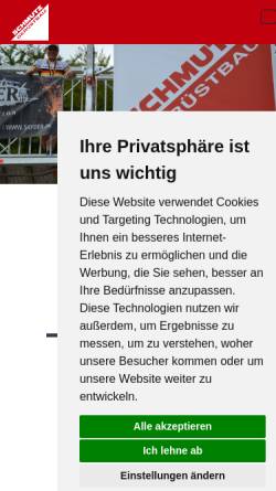 Vorschau der mobilen Webseite schmutz-geruestbau.de, Schmutz Gerüstbau