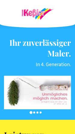 Vorschau der mobilen Webseite www.malerfachbetrieb-kessler.de, Malerfachbetrieb Keßler