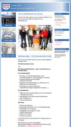 Vorschau der mobilen Webseite www.lais-steffi-bosch.de, Lais & Steffi - Bosch Car Service