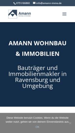 Vorschau der mobilen Webseite www.jochen-amann.de, Jochen Amann - Immobilien & Finanzierung
