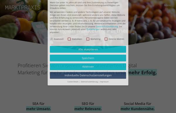 Vorschau von www.marktpraxis.com, Marktpraxis | Agentur für Marketing