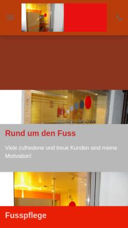 Vorschau der mobilen Webseite www.fusspflegerutesheim.com, Monika Grey-Braun