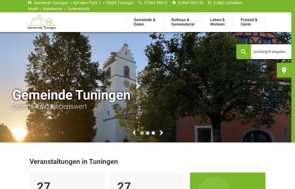 Vorschau von www.tuningen.de, Tuningen