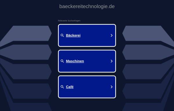 Vorschau von www.baeckereitechnologie.de, JHD Dienstleistungen Inh. Helmut Schön