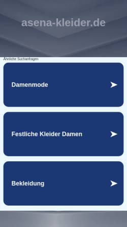Vorschau der mobilen Webseite www.asena-kleider.de, Asena Kleider