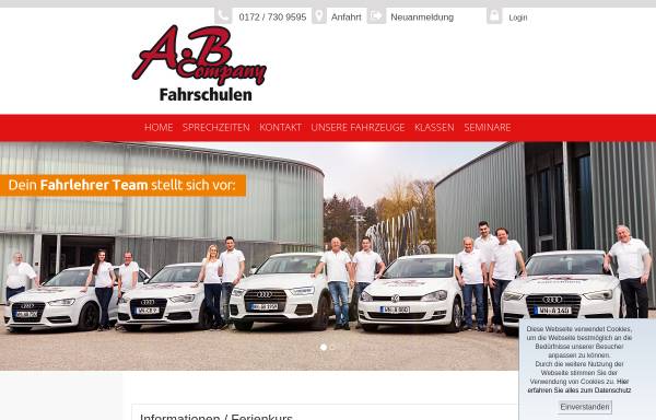 Vorschau von www.abcompany.de, A B Company Fahrschulen