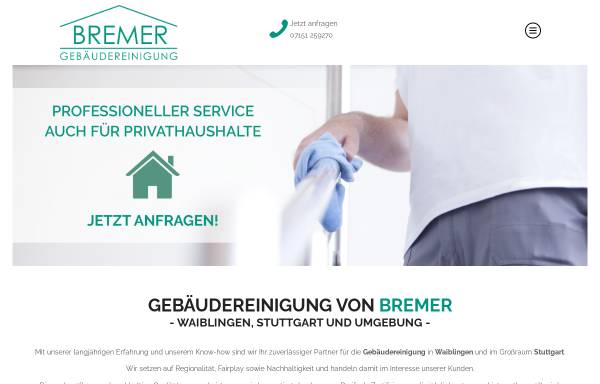 Vorschau von www.bremer-gebaeudereinigung.de, Bremer Gebäudereinigung