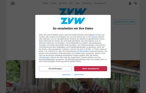 Vorschau von www.zvw.de, Zeitungsverlag Waiblingen