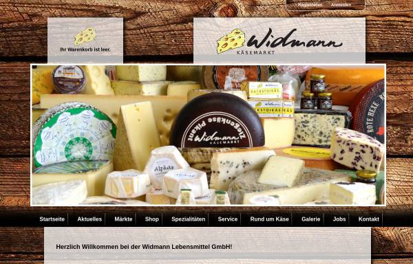 Vorschau von www.kaese-widmann.de, Widmann Lebensmittelgesellschaft mbH