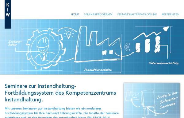 Vorschau von www.kiw-instandhaltung.de, KIW - Kompetenzzentrum Instandhaltung Weinheim