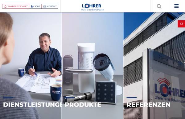 Vorschau von lohrer.de, Alarm- und Sicherheitstechnik Lohrer GmbH