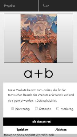 Vorschau der mobilen Webseite www.auch-binder.de, A+B freie Architekten
