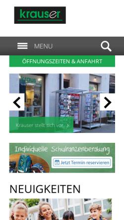 Vorschau der mobilen Webseite www.erwin-krauser.de, Erwin Krauser GmbH