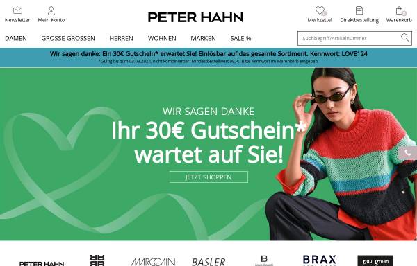 Vorschau von www.peterhahn.de, Peter Hahn GmbH