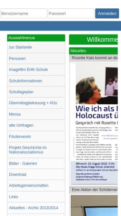 Vorschau der mobilen Webseite bid-web.coactum.de, Elly-Heuss-Knapp-Schule