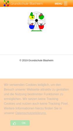 Vorschau der mobilen Webseite www.gs-blasheim.de, Grundschule Blasheim