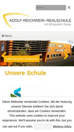 Vorschau der mobilen Webseite www.arr-witten.de, Adolf-Reichwein-Realschule