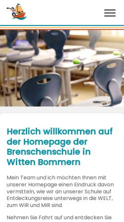 Vorschau der mobilen Webseite www.brenschenschule.de, Brenschenschule