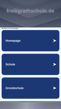 Vorschau der mobilen Webseite freiligrathschule.de, Freiligrathschule
